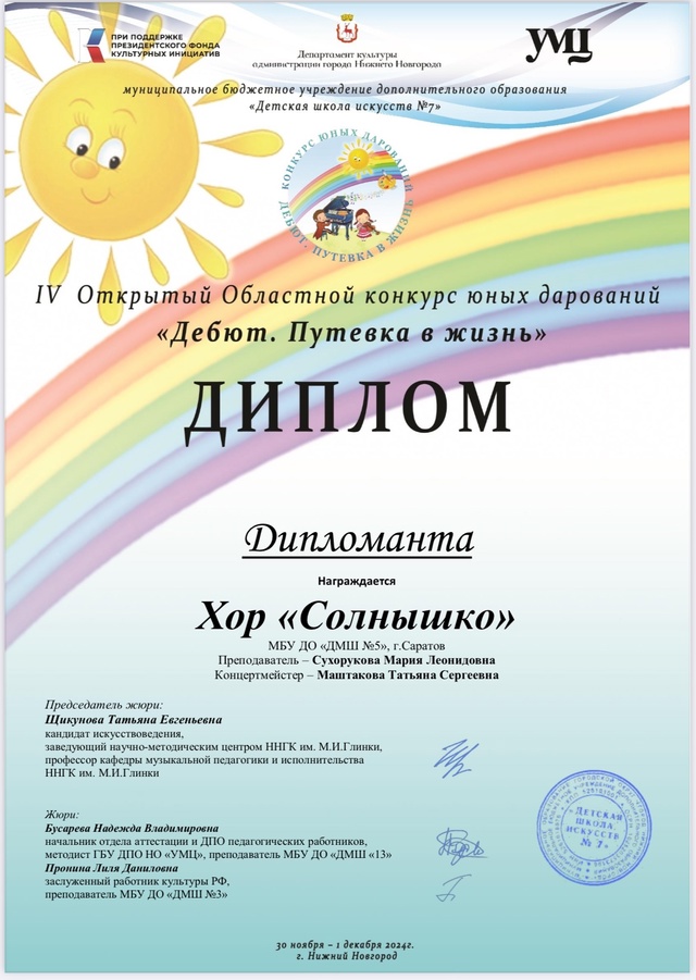 Хор Солнышко. Путевка.jpg Хор Солнышко. Путевка.jpg